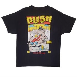 Empyre Men's Black PUSH‎ Skateboarder Comic Book T-Shirt Large